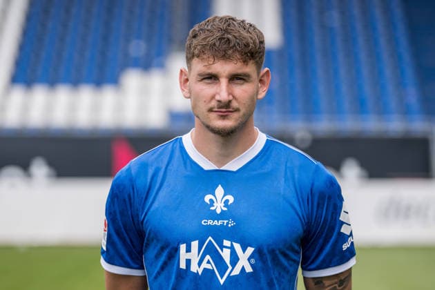 July 15, 2026, xfux, Soccer, 2. Bundesliga, SV Darmstadt 98 Photo Shoot for the 2026–2027 Season, Portrait Session for the 2026–2027 Season, from left: Matej Maglica, SV Darmstadt 98, Darmstadt
