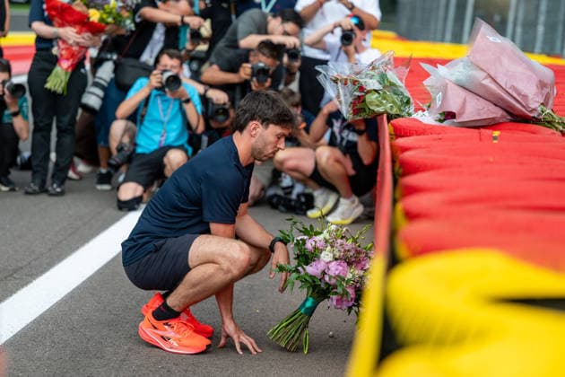Formula One Grand Prix at Spa-Francorchamps, Belgium, Thursday, July 16, 2026 Pierre Gasly 10, BWT Alpine Formula One Team Racing for Anthoine In memory of Anthoine Hubert Formula One Grand Prix at Spa-Francorchamps, Belgium, Thursday, July 16, 2026 Copyright: xBEAUTIFULxSPORTS Erlhofx