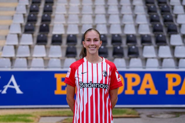 Maj Schneider, SC Freiburg 1, Women s Bundesliga, Photo Shoot 2026–2027, Freiburg, Dreisamstadion, Baden-Württemberg, Germany Copyright: xAA STEINSIEK.CHx