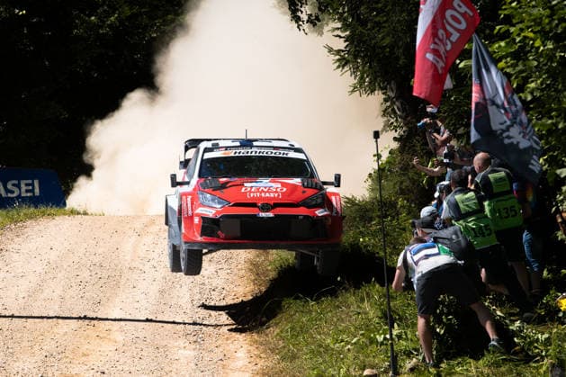 IPA86763236 - 55 Driver Joshua McErlean and Co-Driver Eoin Treacy of the M Ford World Rally Team’s Ford Puma Rally1,They took the lead on the first day of the race during the FIA World Rally Championship WRC, Motorsport Rallye, WM Delfi Rally Estonia 2026 on July 17 in Tartu, Estonia  Copyright: xLucaxBarsali IPAxSportx xx 86763236