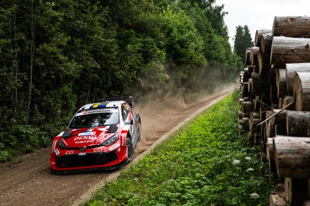 IPA86815168 - Driver Oliver Solber and co-driver Elliott Edmondson of Team Toyota Gazoo Racing WRT are driving the Toyota GR Yaris Rally1. They are facing the third day of the race during the FIA World Rally Championship WRC, Motorsport Rallye, WM Delfi Rally Estonia 2026 on July 19 in Tartu, Estonia. Copyright: xLucaxBarsali IPAxSportx xx 86815168