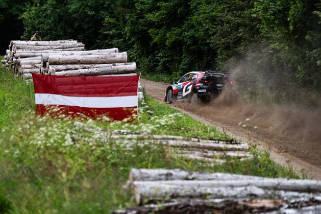 IPA86815171 - Driver Elfyn Evans and co-driver Scott Martin of the Toyota Gazoo Racing WRT team, driving a Toyota GR Yaris Rally1, are set to tackle the third day of the race during the 2026 FIA World Rally Championship WRC, Motorsport Rallye, WM Delfi Rally Estonia on July 19 in Tartu, Estonia. Copyright: xLucaxBarsali IPAxSportx xx 86815171