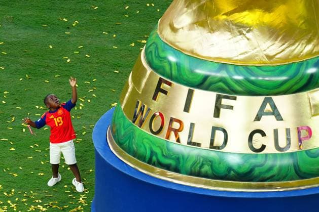 Keyne, the three-year-old brother of Lamine Yamal of Spain Spain v Argentina, 2026 FIFA World Cup, WM, Weltmeisterschaft, Fussball Final, Football, New York New Jersey Stadium, East Rutherford, New Jersey, USA - 19 Jul 2026East Rutherford New York New Jersey Stadium New Jersey (NJ) United States of America Copyright: xJavierxGarcia Shutterstockx 16995474gb
