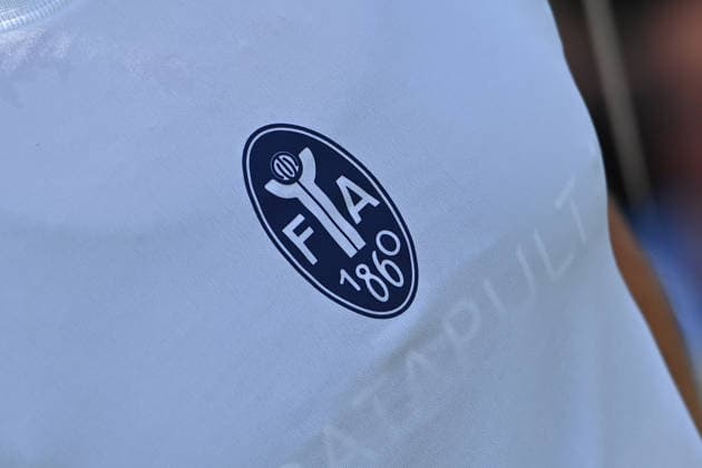 The FA club emblem, Soccer Division 1860 club crest, emblem, logo, club logo for the Bavarian State Soccer Cup, Matchday 1: SV Eintracht Berglern vs. TSV 1860 Munich 0–5 on July 21, 2026