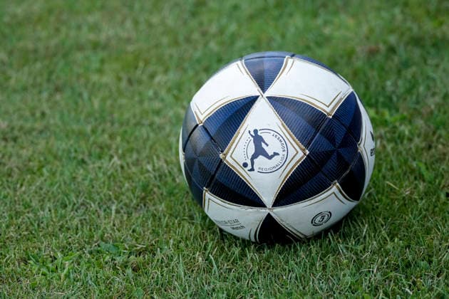An Erima Senzor Star Match ball from the Regionalliga Südwest lies on the field, displaying the league logo; league logo, official match ball, symbolic photo, symbolic image, symbol, isolated image, single image, single photo, July 21, 2026, Eppelheim, Germany, soccer, friendly match, ASV Eppelheim vs. SV Sandhausen, July 21, 2026, Eppelheim, Germany, soccer, friendly match, ASV Eppelheim vs. SV Sandhausen, DFB and DFL regulations prohibit any use of photographs as image sequences and or quasi-video xozx