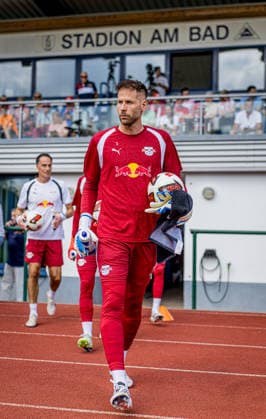 Leipzig Goalkeeper Peter Gulacsi Friendly Match: RB Leipzig vs. VSG Altglienicke, July 18, 2026, Markranstädt, Stadion am Bad Friendly Match: RB Leipzig vs. VSG Altglienicke
