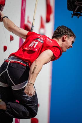 The 2026 Speed Climbing Finals, July 25, 2026: Sebastian Lucke is the German Speed Climbing Champion. The 2026 Speed Climbing Finals took place on July 25, 2026, at Opernplatz in Hanover. Copyright: xBEAUTIFULxSPORTS Tonhäuserx