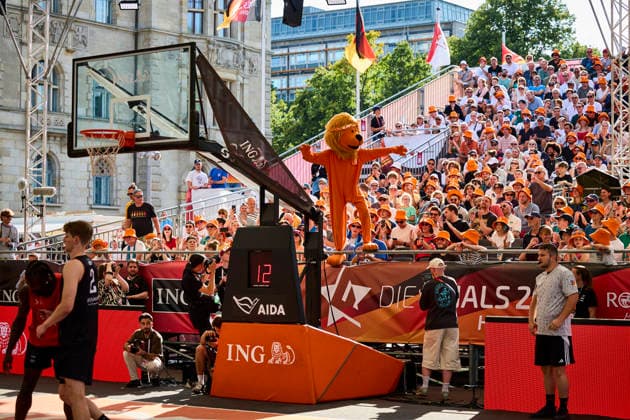 Baskets Bonn vs. Skyliners Frankfurt: THE FINALS 2026 Men s 3x3 Final on July 25, 2026; 3x3 Basketball Mascot, Hanover New City Hall, Lower Saxony, Germany