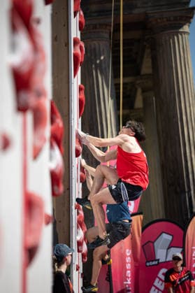 July 25, 2026 Climbing Speed Climbing The Finals 2026 German Men s Speed Climbing Championship Andrin Zedler Düsseldorf Hannover Opernplatz Lower Saxony Germany