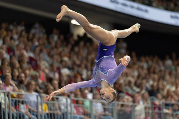 2026 German Artistic Gymnastics Championships, Apparatus Finals; German Champion on the Balance Beam: Helen Kevric, MTV Stuttgart; German Artistic Gymnastics Championships, Apparatus Finals, on July 26, 2026, at the ZAG Arena in Hanover, Hanover, Lower Saxony, Germany; ZAG Arena