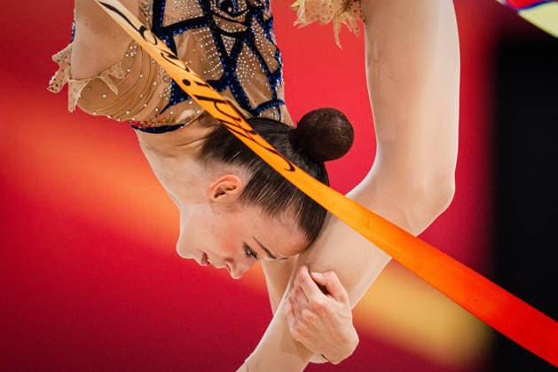 The 2026 Rhythmic Gymnastics Finals, July 26, 2026, Julia Stavickaja, Bremen 1860, Ribbon The 2026 Rhythmic Gymnastics Finals on July 26, 2026, at the ZAG Arena, Hanover Copyright: xBEAUTIFULxSPORTS Tonhäuserx