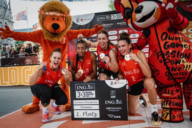 The 2026 3x3 Basketball Finals, July 26, 2026: SVD 49 Dortmund are the German champions in the women’s 3x3 basketball final against Wedel. The 2026 3x3 Basketball Finals took place on July 26, 2026, at the New City Hall in Hanover. Copyright: xBEAUTIFULxSPORTS Tonhäuserx