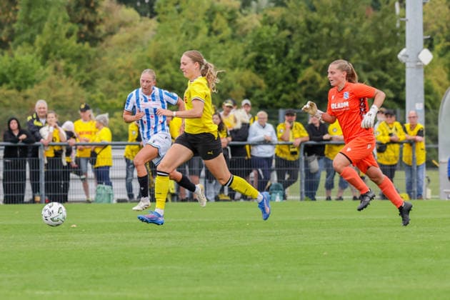 July 26, 2026, xgrfx, Women s Soccer Friendly, Borussia Dortmund vs. SC Heerenveen (goal), Annika Enderle on the 3–1 win for Borussia Dortmund; DFL and DFB regulations prohibit any use of photographs as image sequences and or quasi-video; Hohenbuschei Training Facility