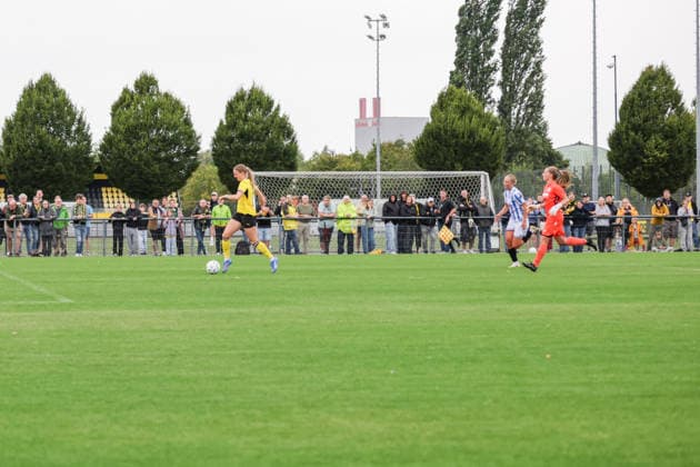 July 26, 2026, xgrfx, Women s Soccer Friendly, Borussia Dortmund vs. SC Heerenveen (goal), Annika Enderle on the 3–1 win for Borussia Dortmund; DFL and DFB regulations prohibit any use of photographs as image sequences and or quasi-video; Hohenbuschei Training Facility