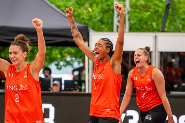 SVD 49 Dortmund (orange) vs. Wedel (black) Women s 3x3 Basketball Final, The Finals 2026, July 26, 2026, New City Hall, Hanover, GER, Copyright: xJanxGuentherx