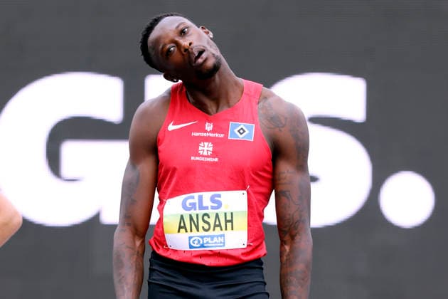 ANSAH Owen, Men s 100m German Champion, DLV German Track and Field Championships 2026 in Bochum-Wattenscheid on July 25, 2026 Copyright: xLacixPerenyix