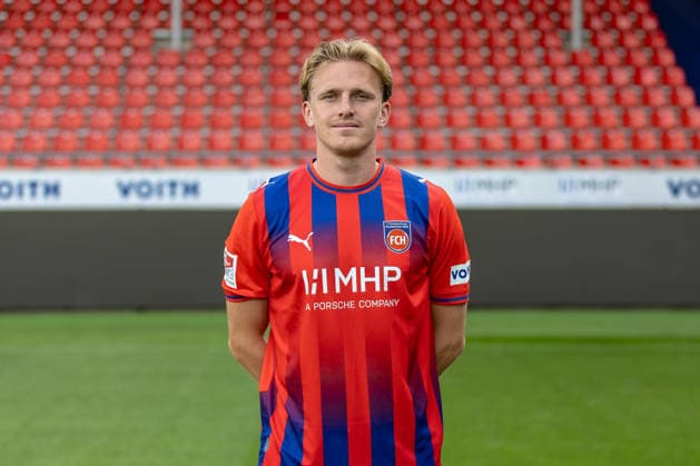 Mikkel Kaufmann, 1 FC Heidenheim, 29, GER, 1 FC Heidenheim, soccer, 2. Bundesliga, photo shoot 2026–2027, July 29, 2026, DFL and DFB regulations prohibit any use of photographs as image sequences and or quasi-video, GER, 1 FC Heidenheim, soccer, 2. Bundesliga, photo shoot 2026–2027, July 29, 2026, Heidenheim Copyright: xEibner-Pressefoto JanixPlessx EP_JPL