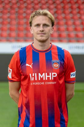 Mikkel Kaufmann, 1 FC Heidenheim, 29, GER, 1 FC Heidenheim, soccer, 2. Bundesliga, photo shoot 2026–2027, July 29, 2026, DFL and DFB regulations prohibit any use of photographs as image sequences and or quasi-video, GER, 1 FC Heidenheim, soccer, 2. Bundesliga, photo shoot 2026–2027, July 29, 2026, Heidenheim Copyright: xEibner-Pressefoto JanixPlessx EP_JPL