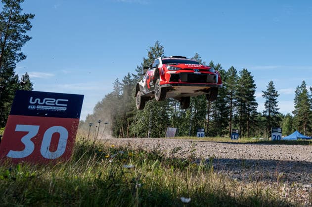 IPA87110687 - Sami Pajari (FIN) and Marko Salminen (FIN) in a Toyota GR Yaris Rally1 from Toyota Gazoo Racing WRT2 in action during the FIA WRC, Motorsport Rallye, WM SECTO RALLY FINLAND in Jyväskylä, Finland, July 30–August 2, 2026. Copyright: xFedericoxManoni IPAxSportx xx 87110687