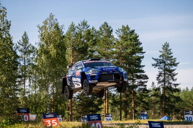 IPA87110697 - Roope Korhonen (FIN) and Anssi Viinikka (FIN) in a Toyota GR Yaris Rally2 from Rautio Motorsport in action during the FIA WRC, Motorsport Rallye, WM SECTO RALLY FINLAND in Jyväskylä, Finland, July 30–August 2, 2026. Copyright: xFedericoxManoni IPAxSportx xx 87110697