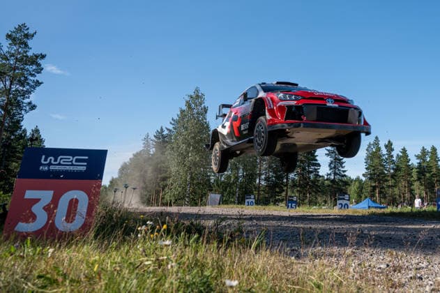 IPA87110700 - Sami Pajari (FIN) and Marko Salminen (FIN) in a Toyota GR Yaris Rally1 from Toyota Gazoo Racing WRT2 in action during the FIA WRC, Motorsport Rallye, WM SECTO RALLY FINLAND in Jyväskylä, Finland, July 30–August 2, 2026. Copyright: xFedericoxManoni IPAxSportx xx 87110700