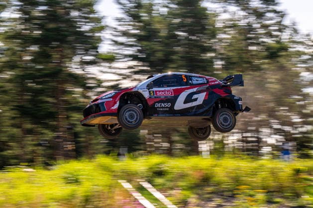 IPA87110701 - Sami Pajari (FIN) and Marko Salminen (FIN) in a Toyota GR Yaris Rally1 from Toyota Gazoo Racing WRT2 in action during the FIA WRC, Motorsport Rallye, WM SECTO RALLY FINLAND in Jyväskylä, Finland, July 30–August 2, 2026. Copyright: xFedericoxManoni IPAxSportx xx 87110701