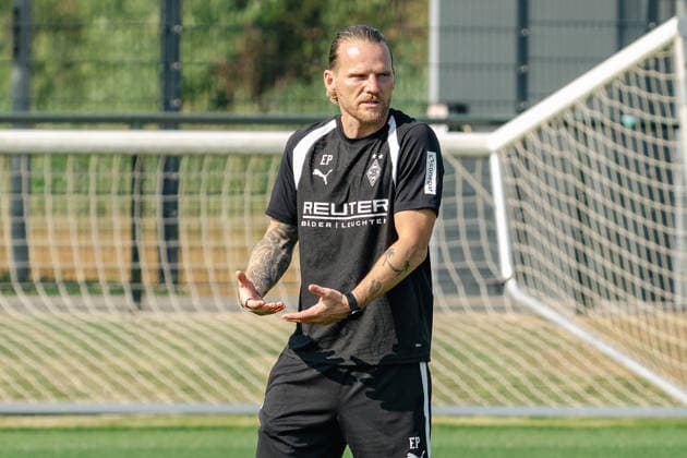 Eugen Polanski, Borussia Mönchengladbach Coach, in an Interview; Borussia Mönchengladbach Open Practice at the ista Borussia Park Training Facility, Bundesliga 1, Soccer, 2026–2027 Season, July 30, 2026: Borussia Mönchengladbach public training session, Bundesliga 1, 2026–2027 season, July 30, 2026, Mönchengladbach Copyright: xEibner-Pressefoto ThomasxHaeslerx EP_THR