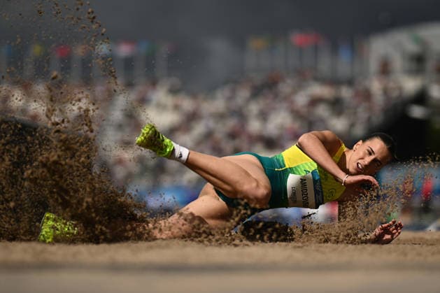 COM26 ATHLETICS, Delta Amidzovski of Australia competes in the Women s Long Jump Qualifying during the Glasgow 2026 Commonwealth Games at Scotstoun Stadium in Glasgow, Scotland, Friday, July 31, 2026. ( NO ARCHIVING, EDITORIAL USE ONLY Glasgow United Kingdom  Copyright: xJOELxCARRETTx 20260731120887605216