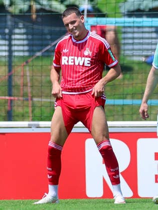 Said El Mala of 1 FC Köln looks disappointed, Friendly match, 1 FC Köln vs. Hertha BSC Berlin, Koasastadion on July 31, 2026, in St. Johann in Tirol, Austria. Photo by Marco Steinbrenner, DeFodi Images. Said El Mala of 1 FC Köln looks dejected, Friendly match, 1 FC Köln vs. Hertha BSC Berlin, Koasastadion, July 31, 2026, in St. Johann in Tirol, Austria. Photo by Marco Steinbrenner, DeFodi Images