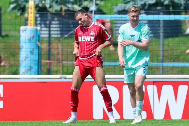 Said El Mala of 1 FC Köln looks disappointed, Friendly match, 1 FC Köln vs. Hertha BSC Berlin, Koasastadion on July 31, 2026, in St. Johann in Tirol, Austria. Photo by Marco Steinbrenner, DeFodi Images. Said El Mala of 1 FC Köln looks dejected, Friendly match, 1 FC Köln vs. Hertha BSC Berlin, Koasastadion, July 31, 2026, in St. Johann in Tirol, Austria. Photo by Marco Steinbrenner, DeFodi Images