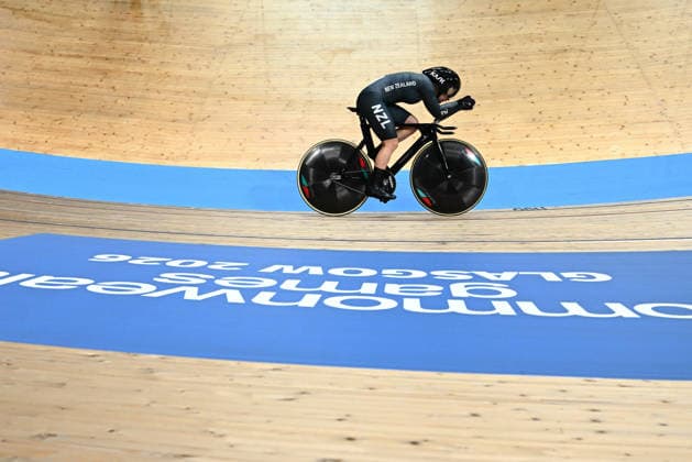 Glasgow 2026 Commonwealth Games Picture by Olly Hassell SWpix.com - 31 07 2026 - Glasgow 2026 Commonwealth Games - Track cycling, Rad, Radsport, Bahnrad, Bahn and Para Track Cycling - Sir Chris Hoy Velodrome, Glasgow, Scotland - Women s 4000m Individual Pursuit Qualifying - Emily Shearman of New Zealand Glasgow Sir Chris Hoy Velodrome Scotland Copyright: x xSWpix.comx(t axPhotographyxHubxLtd)xOllyxHassell SWpix.comx SWP-3030-16353
