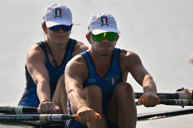 OTHER - Rowing - 2026 European Rowing Championships Photo by IPA ABACAPRESS.COM87132466 - Lightweight Women s Double Sculls Preliminary Race: Elena Sali and Melissa Schincariol (ITA) during the 2026 European Rowing Championships, a rowing race in Varese, Italy, on July 31, 2026 Varese Italy  Copyright: xIPAxSport ABACAx