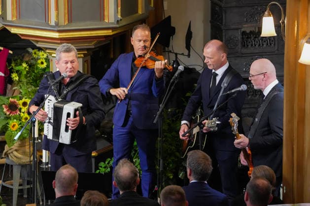 Funeral for rower Olaf Tufte, Horten, July 31, 2026. D D E plays Det Umulige E Mulig during Olaf Karl Tufte s funeral at Horten Church on Friday. Photo: Terje Bendiksby, NTB POOL, Horten, Norway. EDITORIAL USE ONLY. RESTRICTED USE FOR BETTING COMPANIES  Copyright: xTerjexBendiksbyx xNTBx