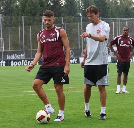 July 31, 2026 Soccer 2 Bundesliga 2026–2027 Season 1 FC Nuremberg FCN Club Training Sports Photo Zink DoGe xdoxgex Alexios Kalogeropoulos 4, 1 FC Nuremberg FCN Johannes Hannes Wieber Head of Performance 1 FC Nuremberg FCN