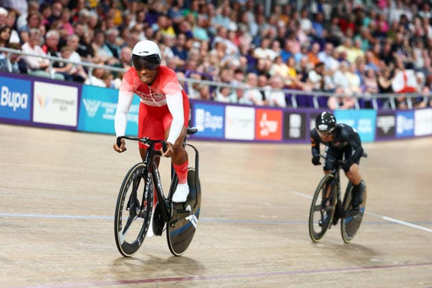 Glasgow 2026 Commonwealth Games Picture by Alex Whitehead SWpix.com - 31 07 2026 - Glasgow 2026 Commonwealth Games - Track cycling, Rad, Radsport, Bahnrad, Bahn and Para Track Cycling - Sir Chris Hoy Velodrome, Glasgow, Scotland - Women s Sprint - Quarter-Finals - Rhianna Parris-Smith of England Glasgow Sir Chris Hoy Velodrome Scotland Copyright: x xSWpix.comx(t axPhotographyxHubxLtd)xAlexxWhitehead SWpix.comx SWP-3030-16446