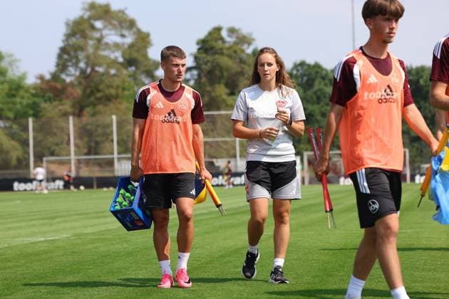 July 31, 2026 Soccer 2 Bundesliga 2026–2027 Season 1. FC Nürnberg (FCN) Club Training Sports Photo Zink DoGe xdoxgex Tobias Heß (Hess) U23 FCN Anika Monatzetter Physical Therapist 1. FC Nuremberg FCN