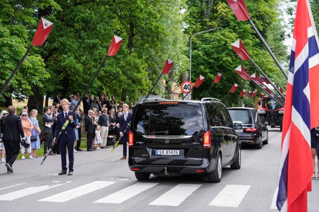 Funeral for rower Olaf Tufte, Horten, July 31, 2026. Olaf Karl Tufte’s funeral at Horten Church on Friday. Photo: Terje Bendiksby, NTB POOL, Horten, Norway. EDITORIAL USE ONLY. RESTRICTED USE FOR BETTING COMPANIES.  Copyright: xTerjexBendiksbyx xNTBx