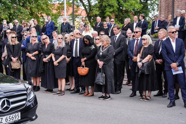 Funeral for rower Olaf Tufte, Horten, July 31, 2026. Olaf Karl Tufte’s funeral at Horten Church on Friday. Photo: Terje Bendiksby, NTB POOL, Horten, Norway. EDITORIAL USE ONLY. RESTRICTED USE FOR BETTING COMPANIES.  Copyright: xTerjexBendiksbyx xNTBx