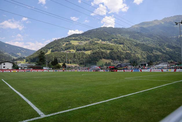 Soccer in Schruns, Austria; Soccer; Friendly Match; 2026–2027; SC Freiburg vs. SpVgg Greuther Fürth; July 31, 2026; Schruns Soccer Field, Austria Copyright: xGrantxHubbsx