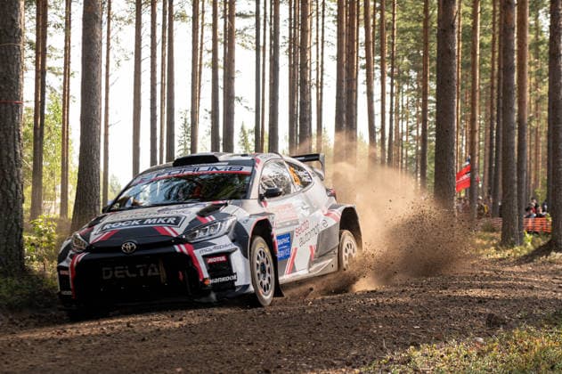 IPA87133767 - Teemu Suninen (FIN) and Janni Hussi (FIN) in a Toyota GR Yaris Rally2 driven by Teemu Suninen in action during the FIA WRC, Motorsport Rallye, WM SECTO RALLY FINLAND in Jyväskylä, Finland, July 30–August 2, 2026.  Copyright: xFedericoxManoni IPAxSportx xx 87133767