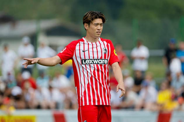 Yuito Suzuki, SC Freiburg, 14, Austria, soccer, friendly match, 2026–2027, vs., July 31, 2026, Schruns Soccer Field, Austria Copyright: xGrantxHubbsx