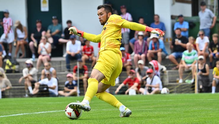July 31, 2026 Soccer Season 2026–2027 Exhibition Match Friendly Match Preseason Match SC Freiburg vs. SpVgg Greuther Fürth Kleeblatt Sports Photo by Zink xwoxzix; regulations prohibit any use of photographs as image sequences and or quasi-video; for editorial use only. Mio Backhaus 1, SC Freiburg