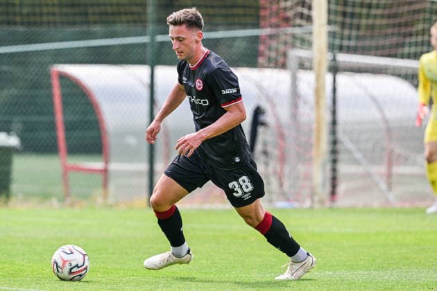 260731 Standard de Liege vs Arminia Bielefeld Marius Worl (38) of Arminia Bielefeld during a friendly soccer game in the preparations ahead of the Jupiler Pro League season 2026 - 2027 between Standard de Liege and Arminia Bielefeld from Germany on July 31 , 2026 in Liege, Belgium. (Photo by Stijn Audooren Isosport) Liege SL16 Football Campus Liege Belgium  Copyright: xIsosportxStijnxAudoorenx