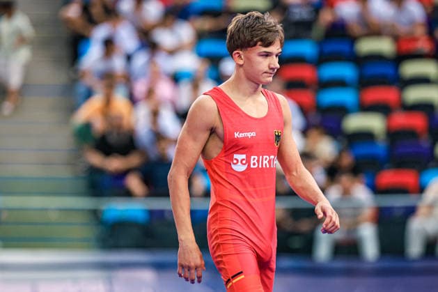 U17 Wrestling World Championships, 55 kg Freestyle: Adrian Airich (GER) Copyright: xUnitedxWorldxWrestlingx xAmirrezx UWW-U17-WC-BAKU-2026
