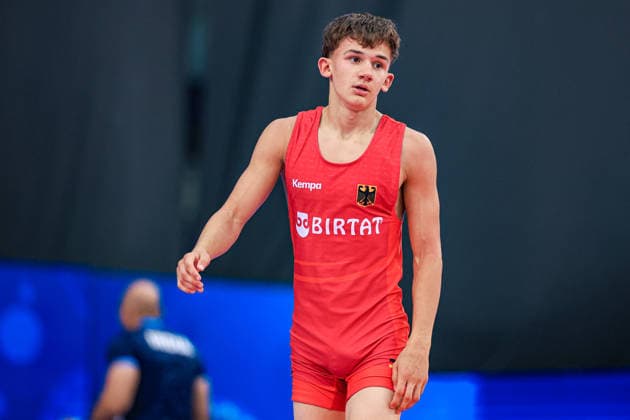 U17 Wrestling World Championships, 55 kg Freestyle: Adrian Airich (GER) Copyright: xUnitedxWorldxWrestlingx xAmirrezx UWW-U17-WC-BAKU-2026