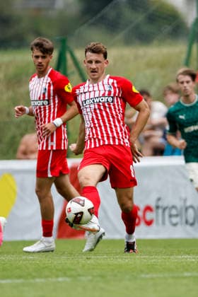 Maximilian Eggestein, SC Freiburg, 08 am Ball, Austria, Soccer, Friendly Match, 2026–2027, vs., July 31, 2026, Schruns Soccer Field, Austria Copyright: xGrantxHubbsx