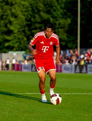 July 30, 2026, 2026–2027 Bundesliga, FC Bayern Munich training camp in Rottach Egern on Lake Tegernsee, Bavaria; friendly match between FC Rottach Egern and FC Bayern Munich, Nuraj Skender, Bayern Munich