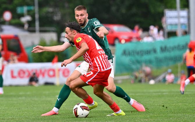 July 31, 2026 Soccer Season 2026–2027 Exhibition Match Friendly Match Preseason Match SC Freiburg SpVgg Greuther Fürth Kleeblatt Sports Photo Zink xwoxzix Regulations prohibit any use of photographs as image sequences and or quasi-video; for editorial use only. Berkay Yilmaz 27, SC Freiburg; Doni Edon Arifi 28, SpVgg Greuther Fürth