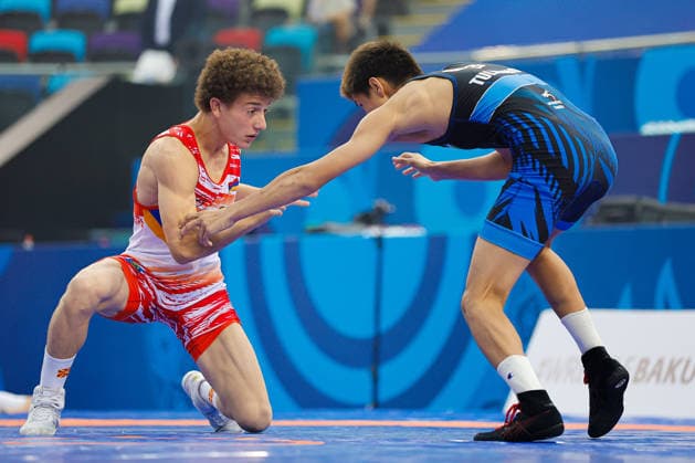 U17 Wrestling World Championships, 55 kg Freestyle: Jakhongir Tulkunov (UZB) def. Davit Baleyan (ARM) Copyright: xKostadinxAndonovx UWW-U17-WC-BAKU-2026