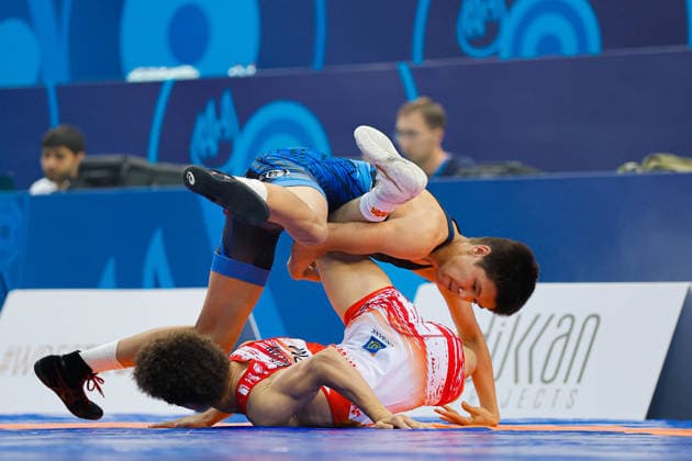 U17 Wrestling World Championships, 55 kg Freestyle: Jakhongir Tulkunov (UZB) def. Davit Baleyan (ARM) Copyright: xKostadinxAndonovx UWW-U17-WC-BAKU-2026